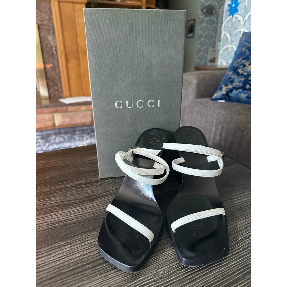 Gucci Black and White Heels